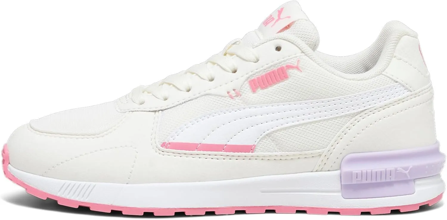 PUMA Unisex-Child Shoes Graviton Sneaker, Warm White-Strawberry Burst, 4 US Big Kid