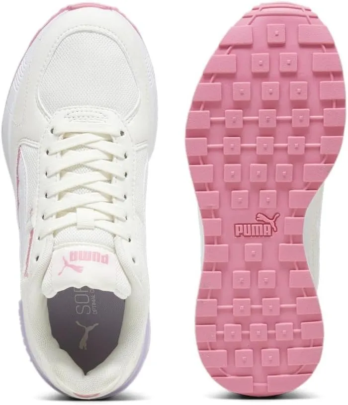 PUMA Unisex-Child Shoes Graviton Sneaker, Warm White-Strawberry Burst, 4 US Big Kid