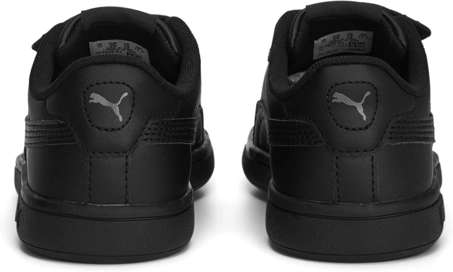PUMA Unisex-Child Smash 3.0 Leather Hook and Loop Sneaker