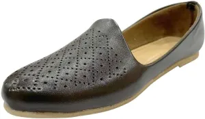 Punjabi Mojaris Mens Shoes Cream Wedding for Groom,Traditional Indian Footwear Ethnic Peshawari Slippers