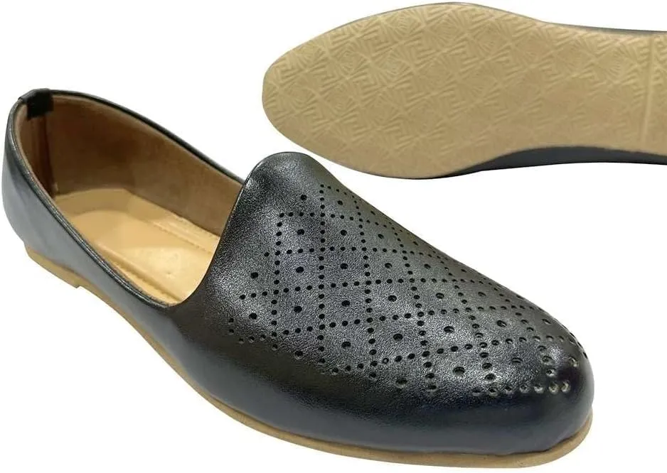 Punjabi Mojaris Mens Shoes Cream Wedding for Groom,Traditional Indian Footwear Ethnic Peshawari Slippers