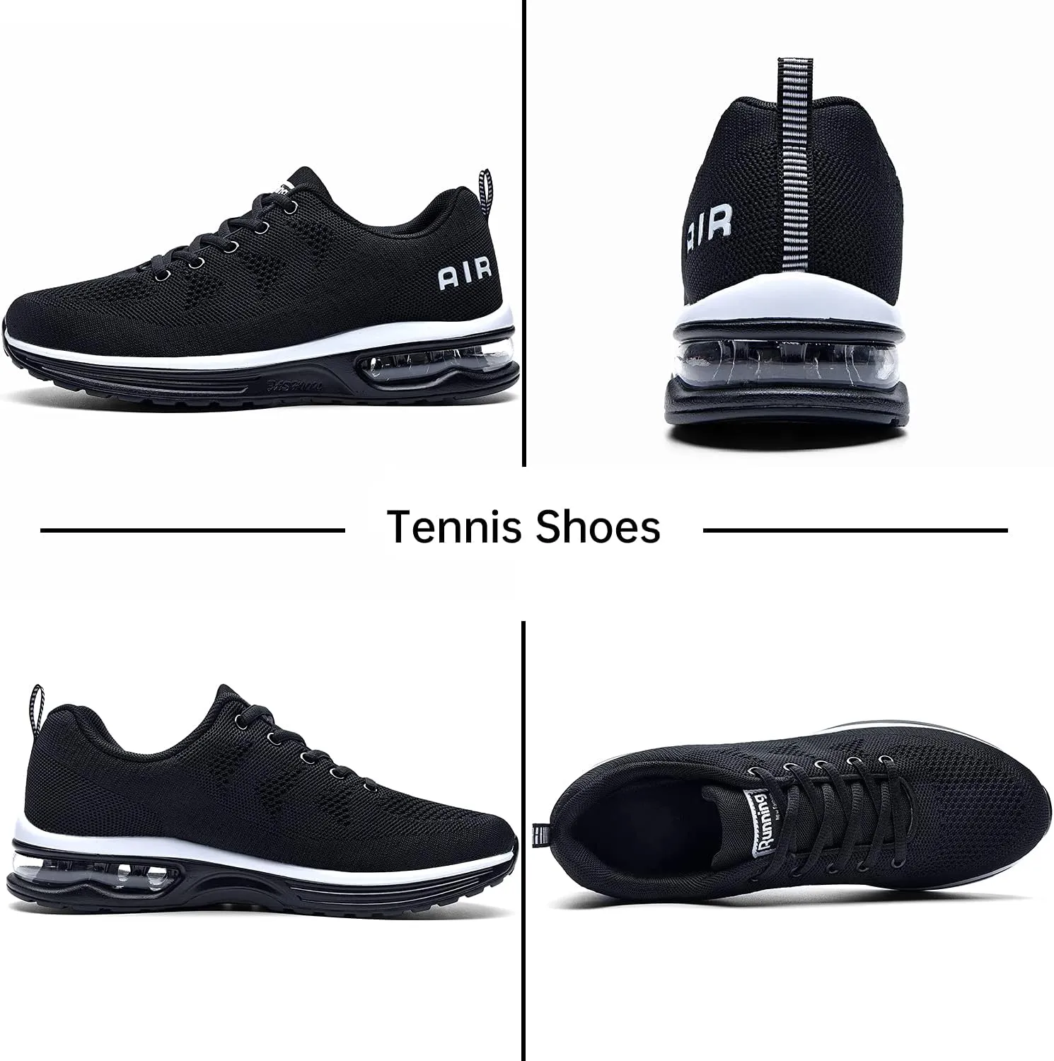 QAUPPE Mens Air Running Shoes Athletic Trail Tennis Sneaker (US7-12.5 D(M)