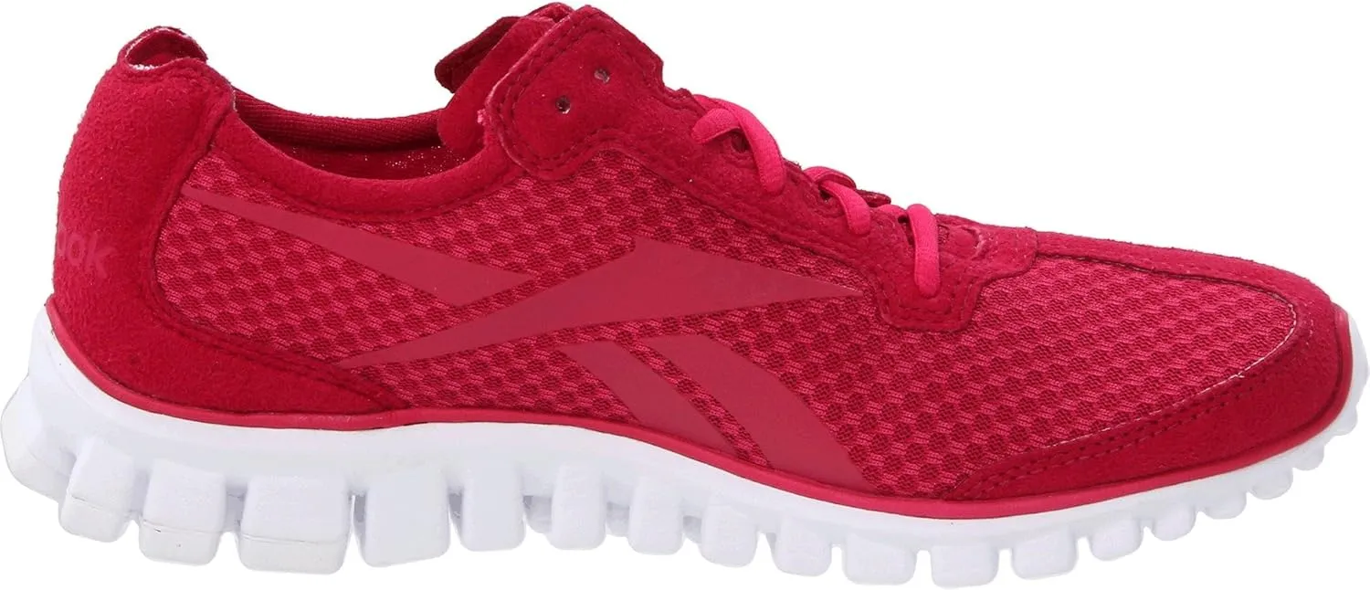 Reebok Womens Realflex Running Shoe, Black/Carbon/White, 10.5