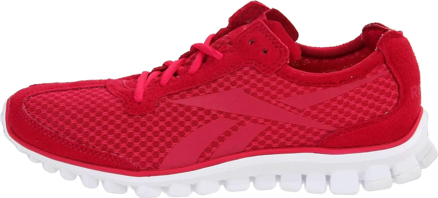 Reebok Womens Realflex Running Shoe, Black/Carbon/White, 10.5