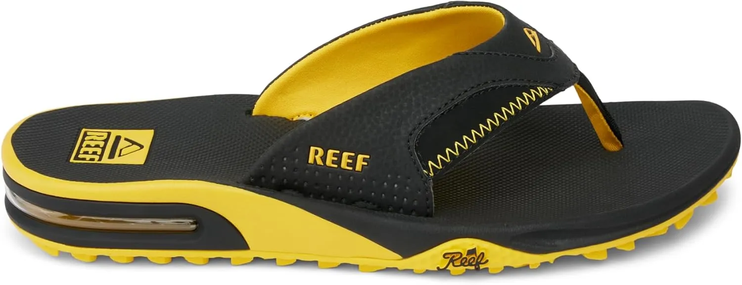 REEF Fanning Pregame Men's Bottle Opener Flip Flop, Arch Support, Durable Outsole, Water Friendly