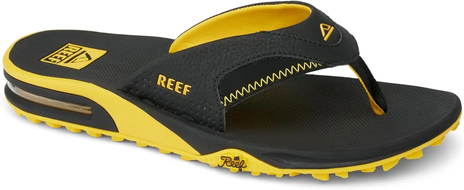 REEF Fanning Pregame Men's Bottle Opener Flip Flop, Arch Support, Durable Outsole, Water Friendly