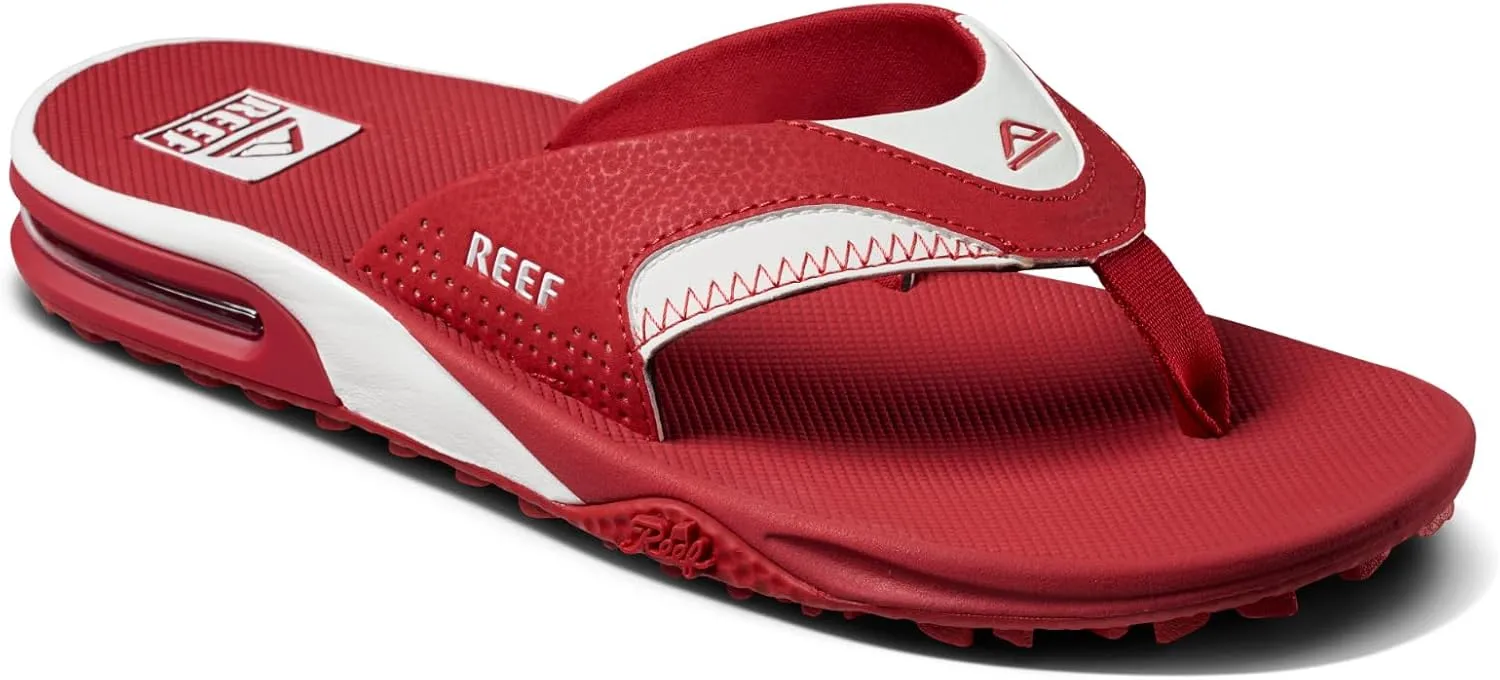 REEF Fanning Pregame Men's Bottle Opener Flip Flop, Arch Support, Durable Outsole, Water Friendly