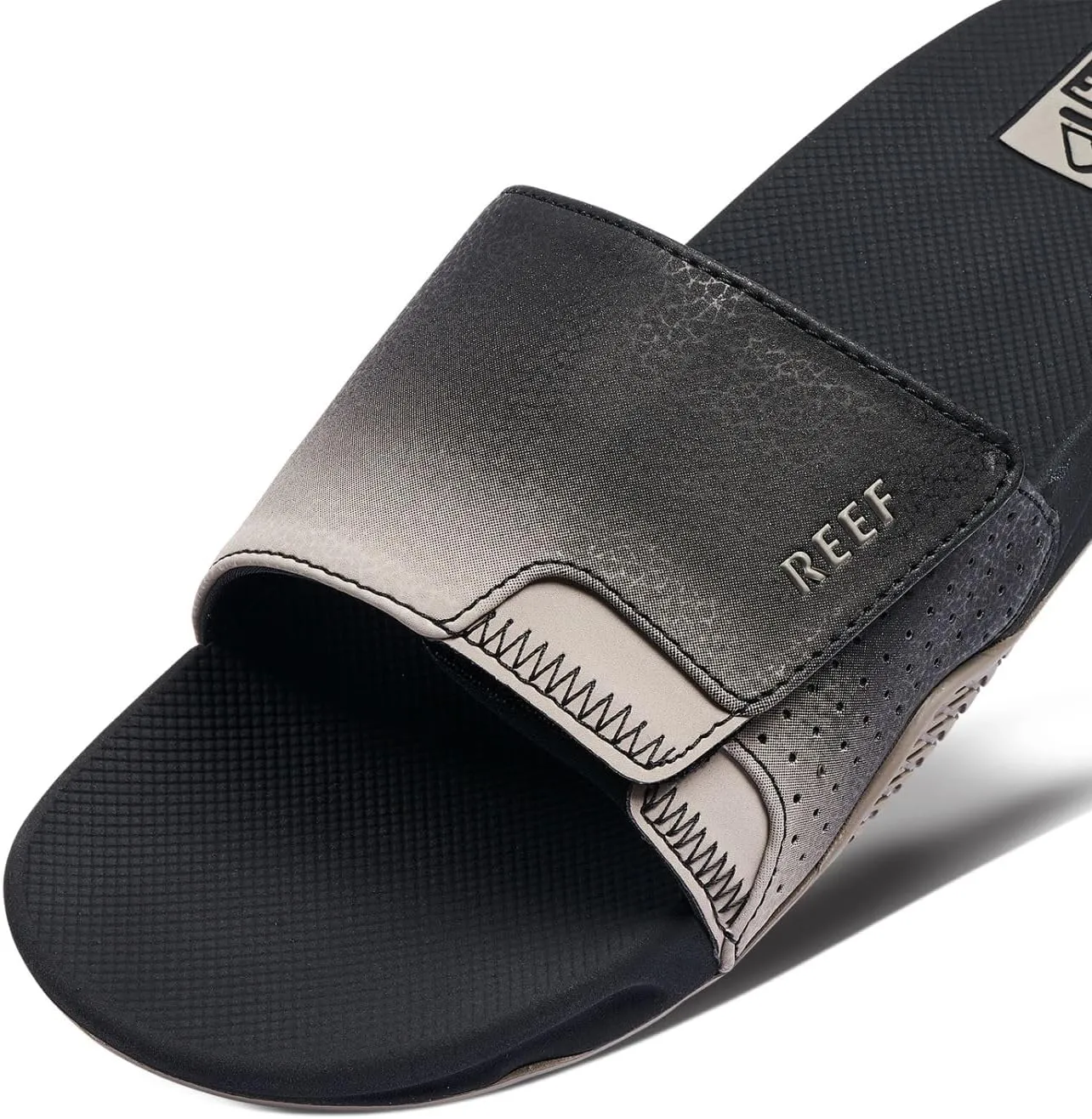 REEF Fanning Slide Men's Bottle Opener Sandal, Arch Support, Durable Outsole, Water Friendly