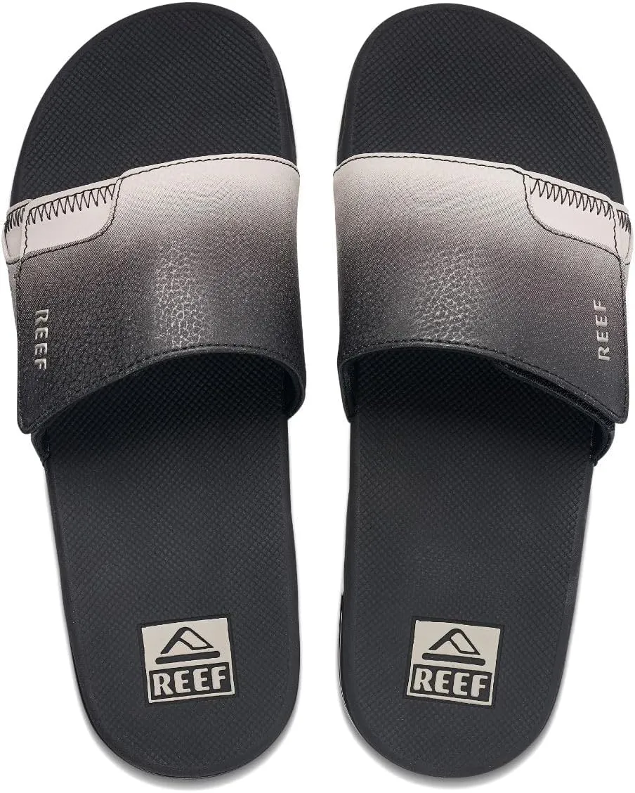 REEF Fanning Slide Men's Bottle Opener Sandal, Arch Support, Durable Outsole, Water Friendly