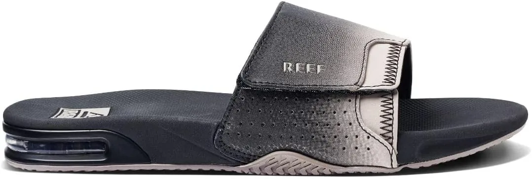 REEF Fanning Slide Men's Bottle Opener Sandal, Arch Support, Durable Outsole, Water Friendly