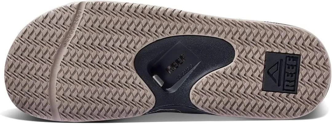 REEF Fanning Slide Men's Bottle Opener Sandal, Arch Support, Durable Outsole, Water Friendly