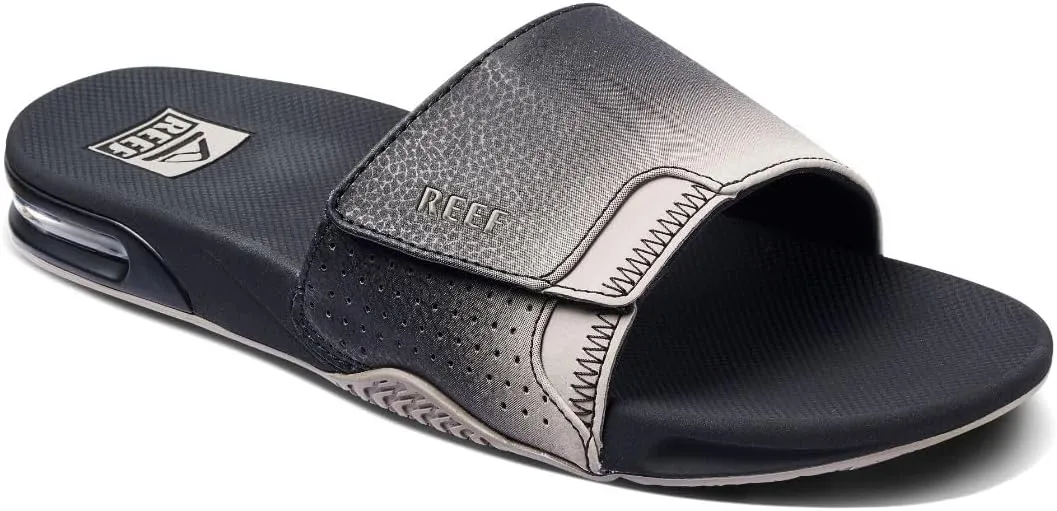REEF Fanning Slide Men's Bottle Opener Sandal, Arch Support, Durable Outsole, Water Friendly
