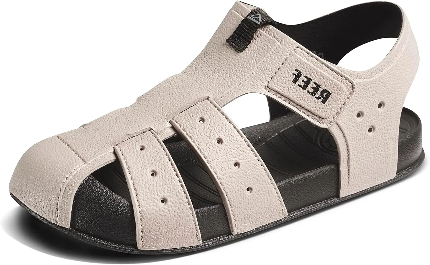 REEF Kids' Water Beachy Fisherman Sandal, Water Friendly, Adjustable Velcro Strap, Closed Toe