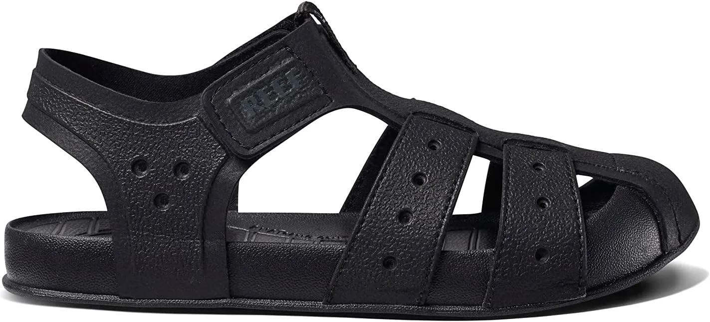 REEF Kids' Water Beachy Fisherman Sandal, Water Friendly, Adjustable Velcro Strap, Closed Toe
