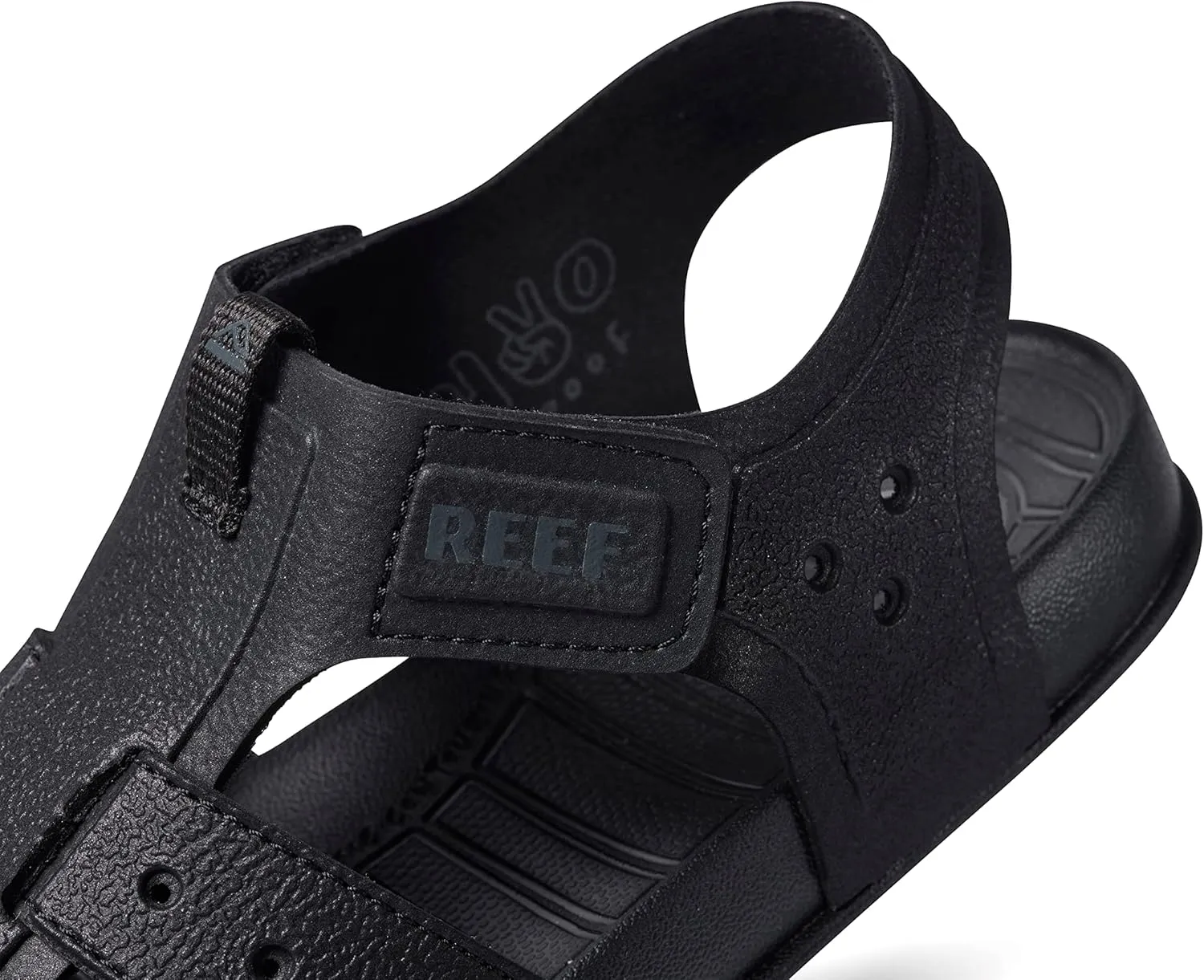 REEF Kids' Water Beachy Fisherman Sandal, Water Friendly, Adjustable Velcro Strap, Closed Toe
