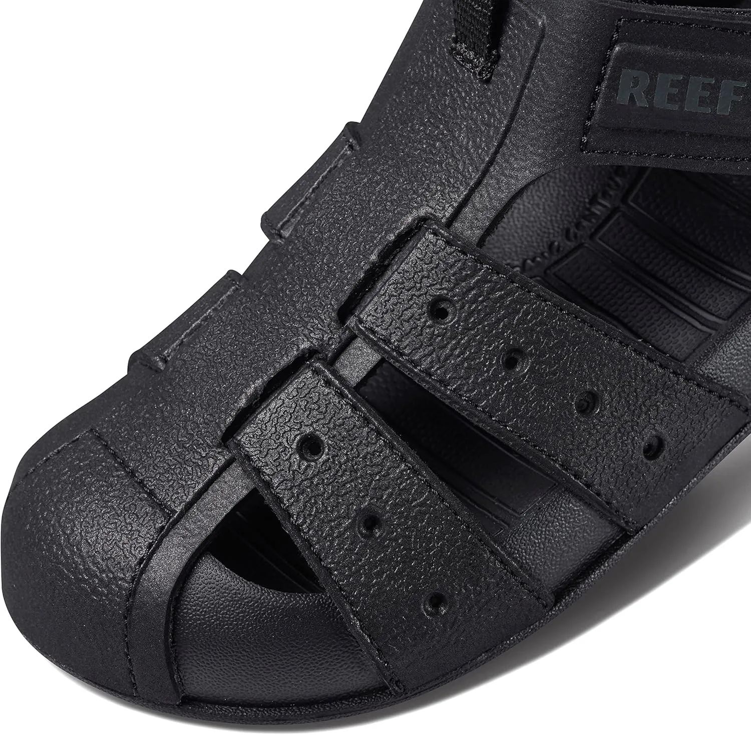 REEF Kids' Water Beachy Fisherman Sandal, Water Friendly, Adjustable Velcro Strap, Closed Toe