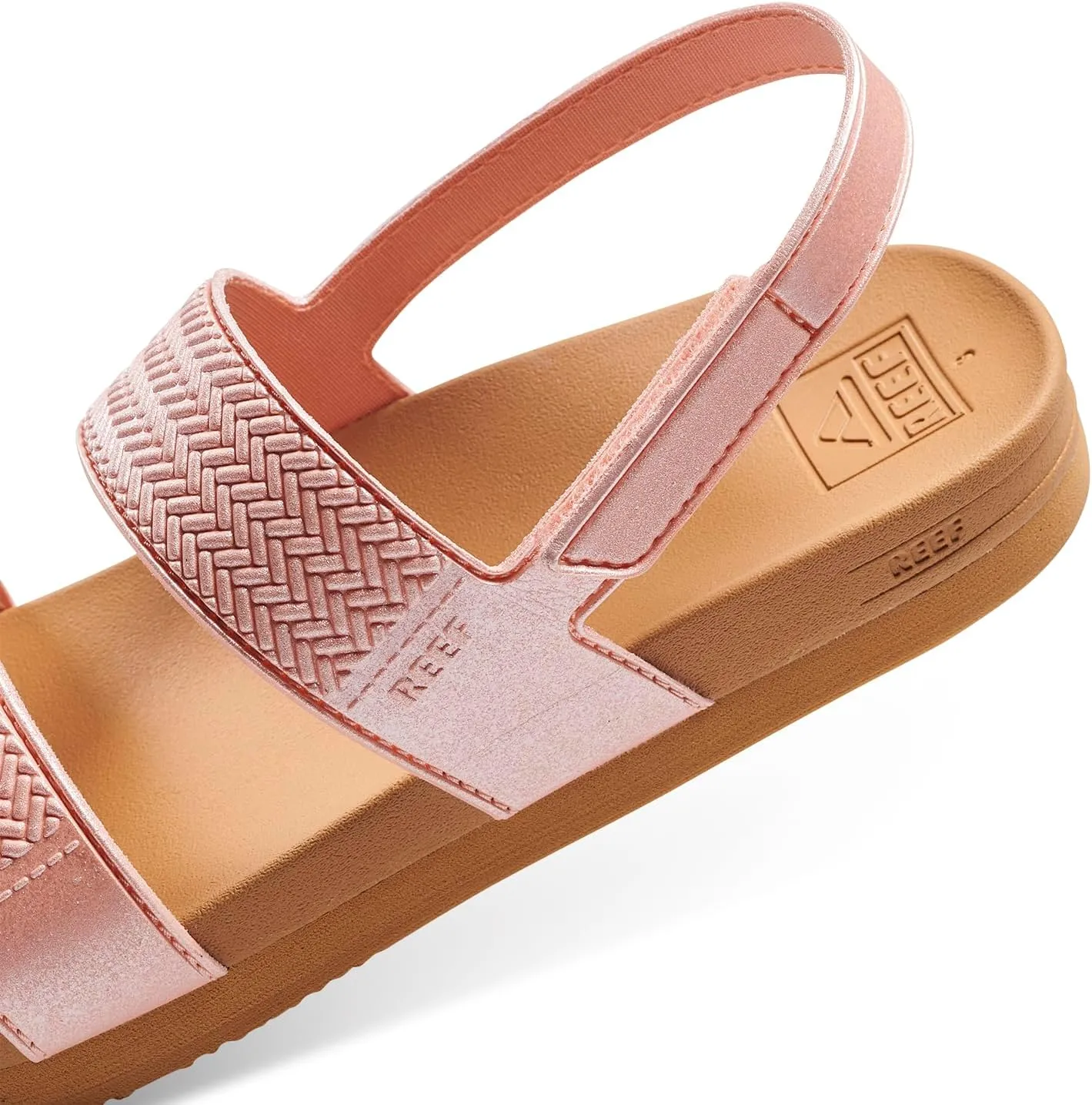 REEF Kids' Water Vista Platform Sandal, Water Friendly, Adjustable Velcro Strap