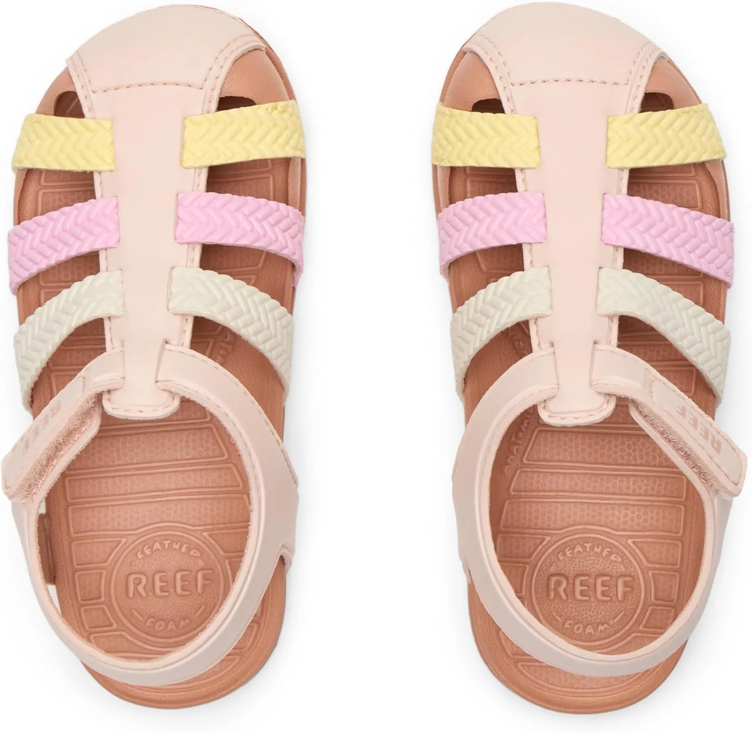 REEF Toddler/Little Kid Water Beachy Fisherman Sandal, Water Friendly, Adjustable Velcro Strap, Closed Toe