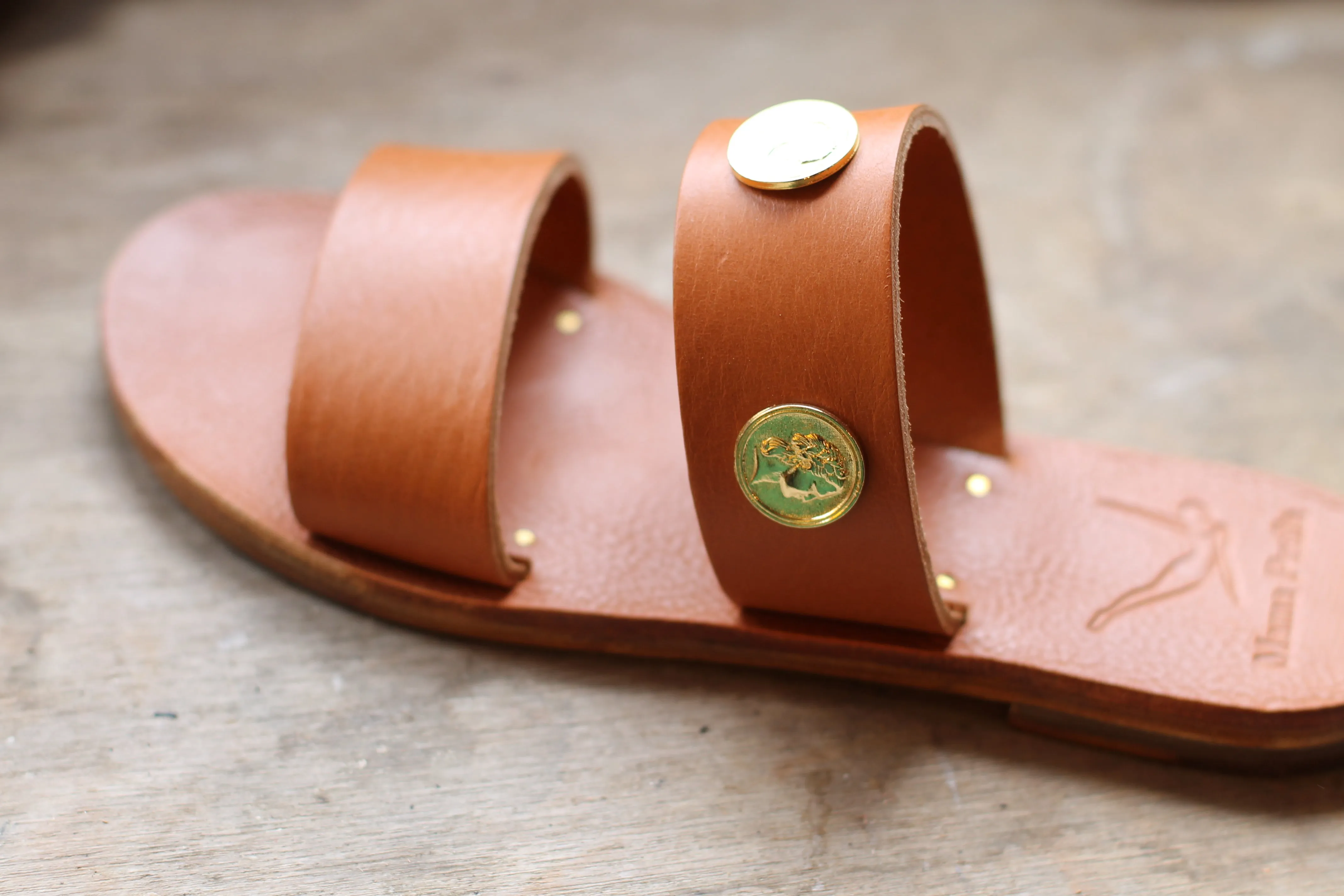 Rich Girl - Camel Sole - Two-Strap Sandals