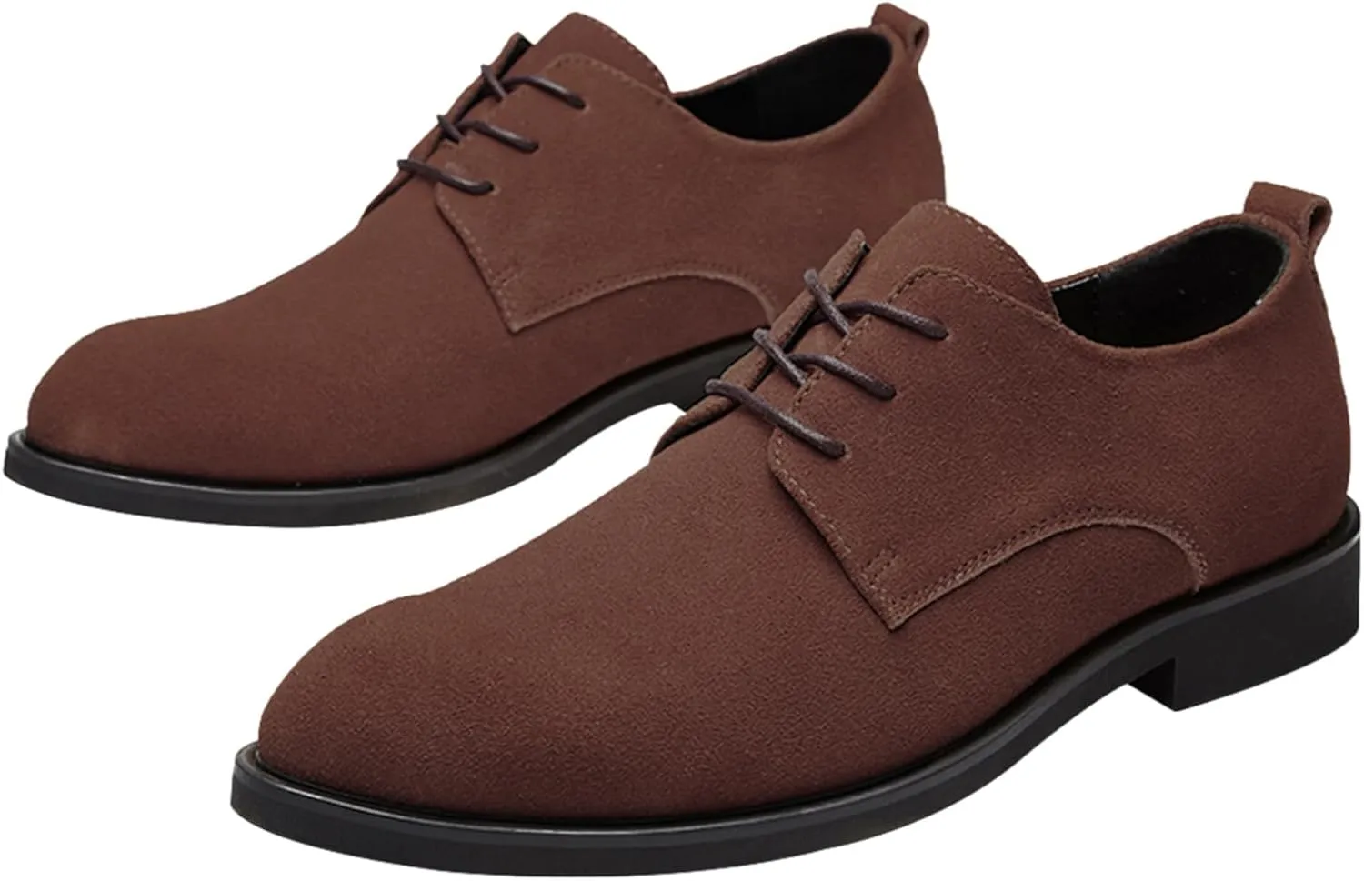 rismart Men's Suede Oxford Dress Shoes Business Casual Shoes