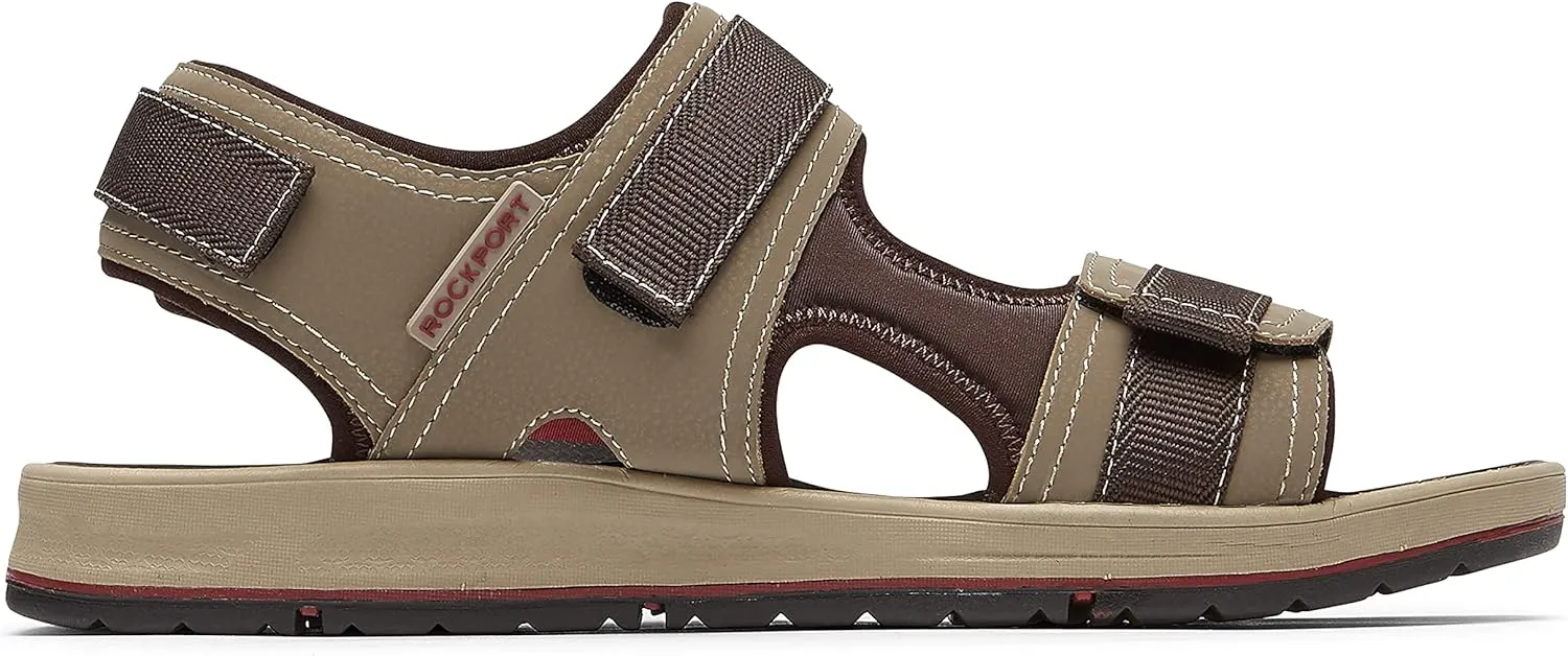 Rockport Men's Lucky Bay Sport 3 Strap Sandal