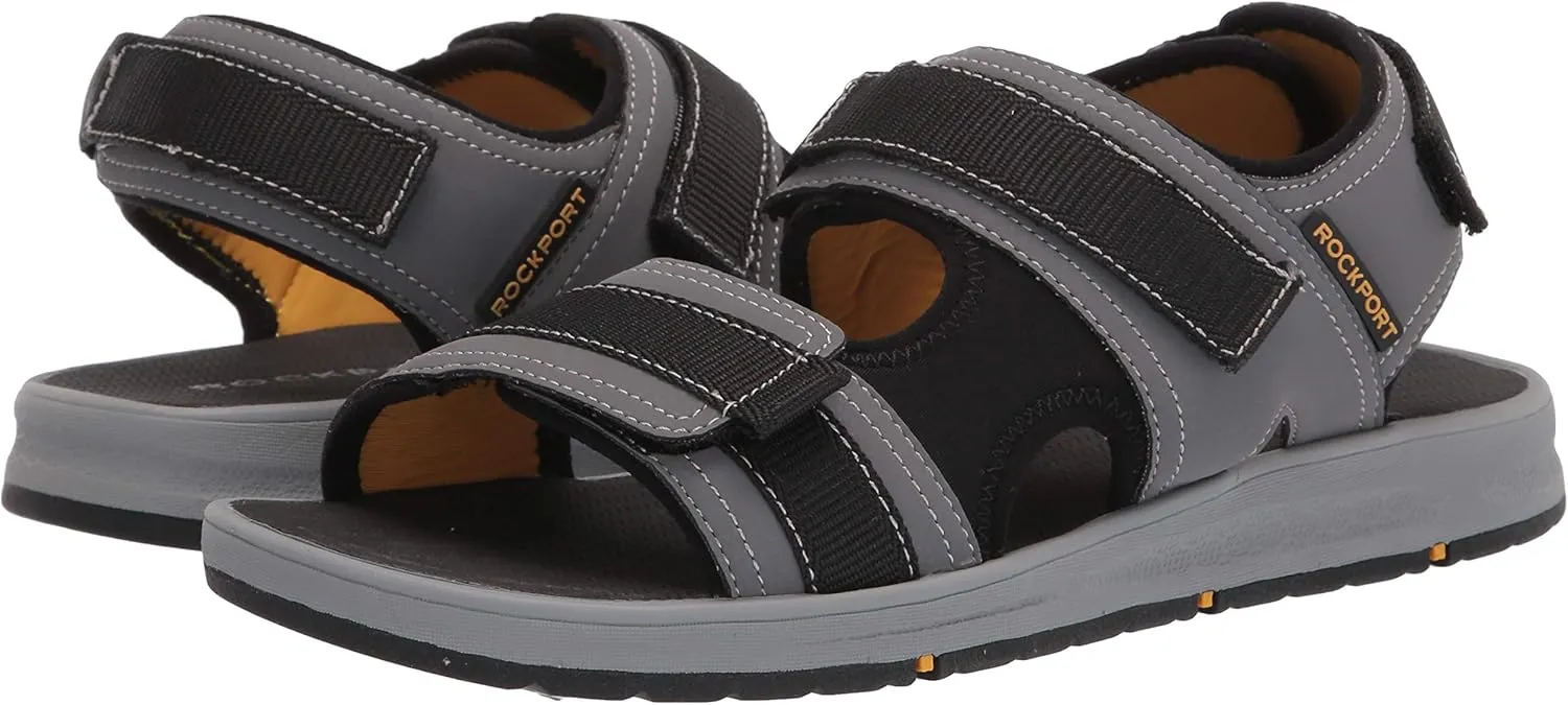 Rockport Men's Lucky Bay Sport 3 Strap Sandal