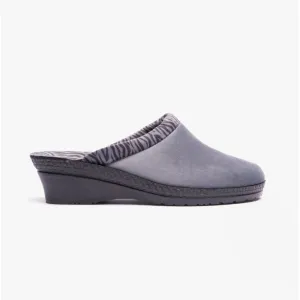 Rohde 2465-84 Womens Slippers Grey/Zebra