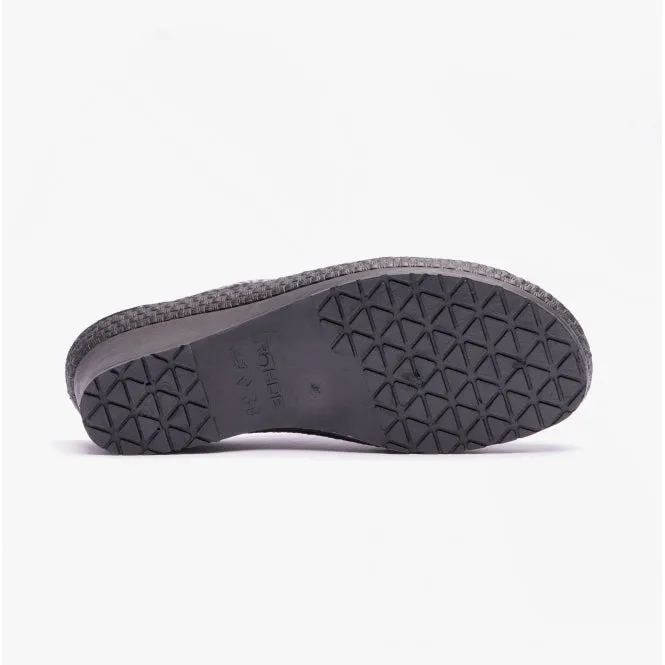 Rohde 2465-84 Womens Slippers Grey/Zebra