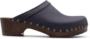 Sandgrens Handmade Swedish Wood Clogs for Women, Low Heel Mule | Athens