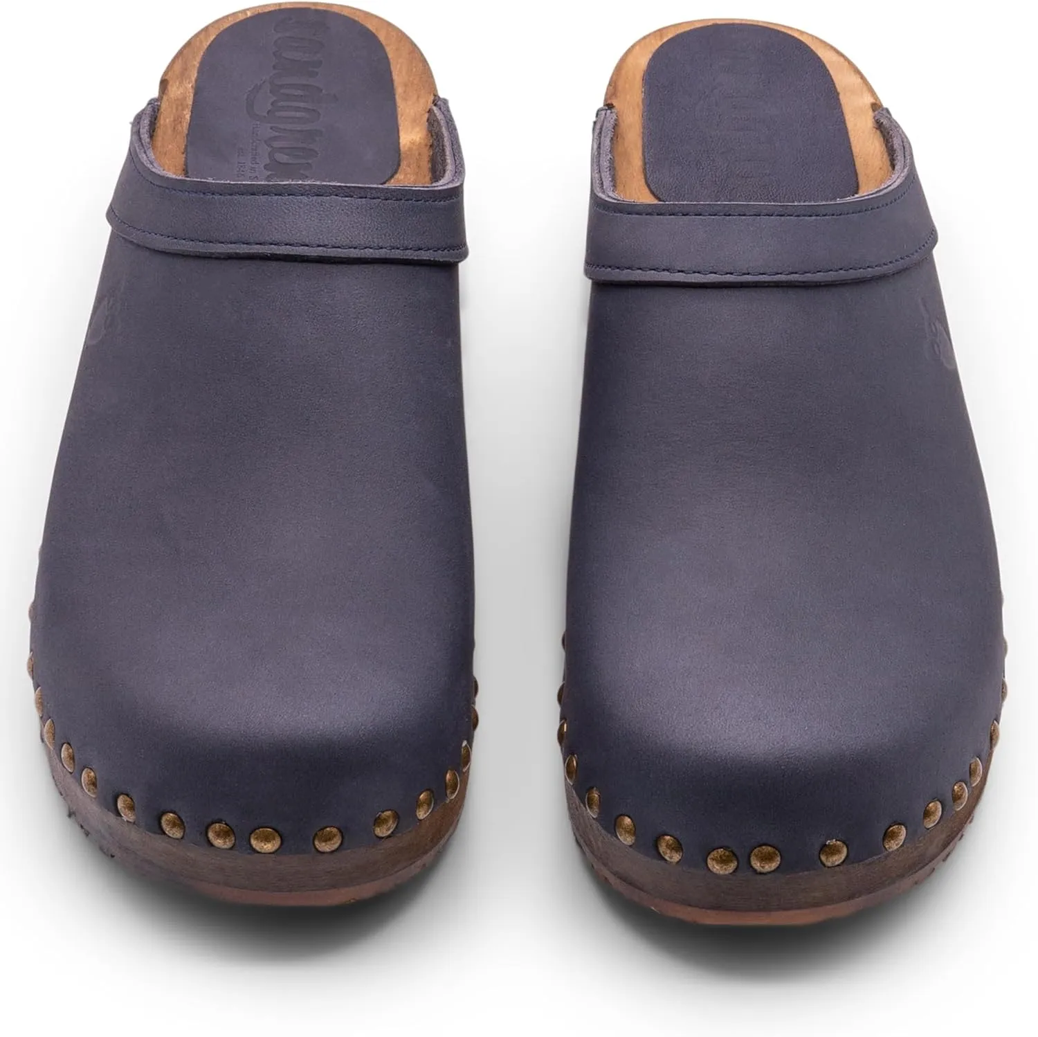 Sandgrens Handmade Swedish Wood Clogs for Women, Low Heel Mule | Athens