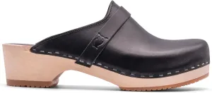 Sandgrens Handmade Swedish Wood Clogs for Women, Low Heel Mule | Tokyo