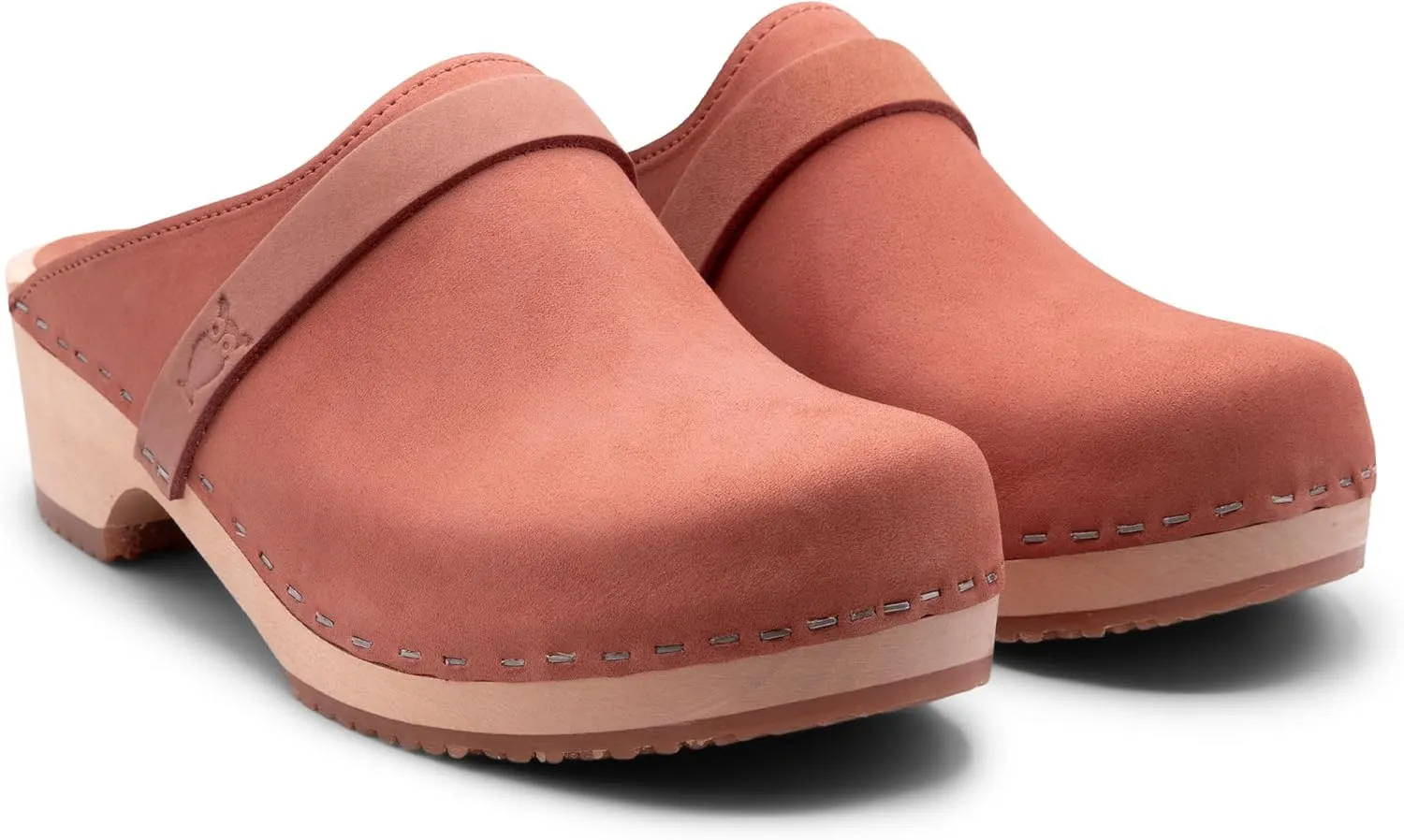 Sandgrens Handmade Swedish Wood Clogs for Women, Low Heel Mule | Tokyo