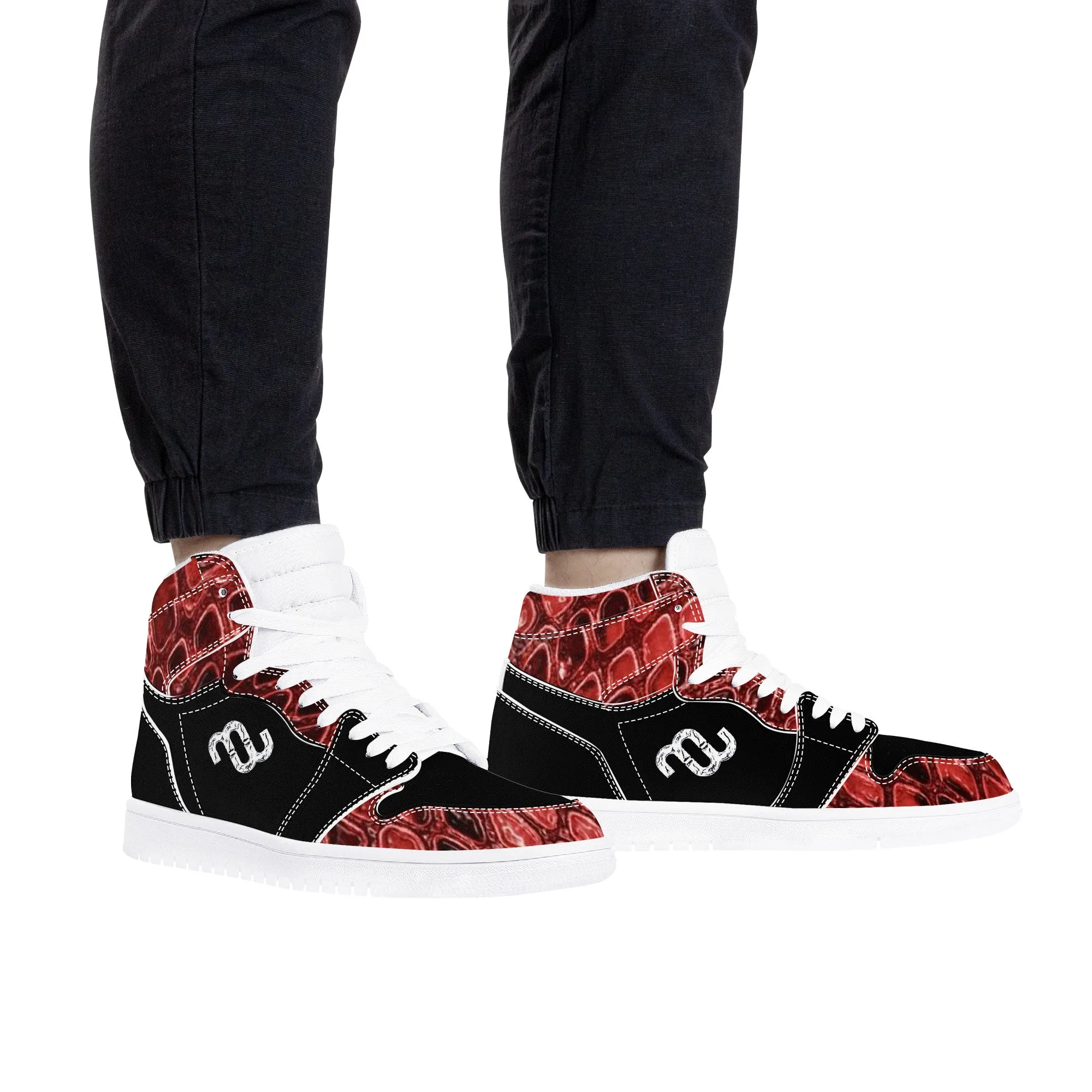 Satisfied clients Leather Great price drop Synthetic Top High Bushae Sneaker Money D17