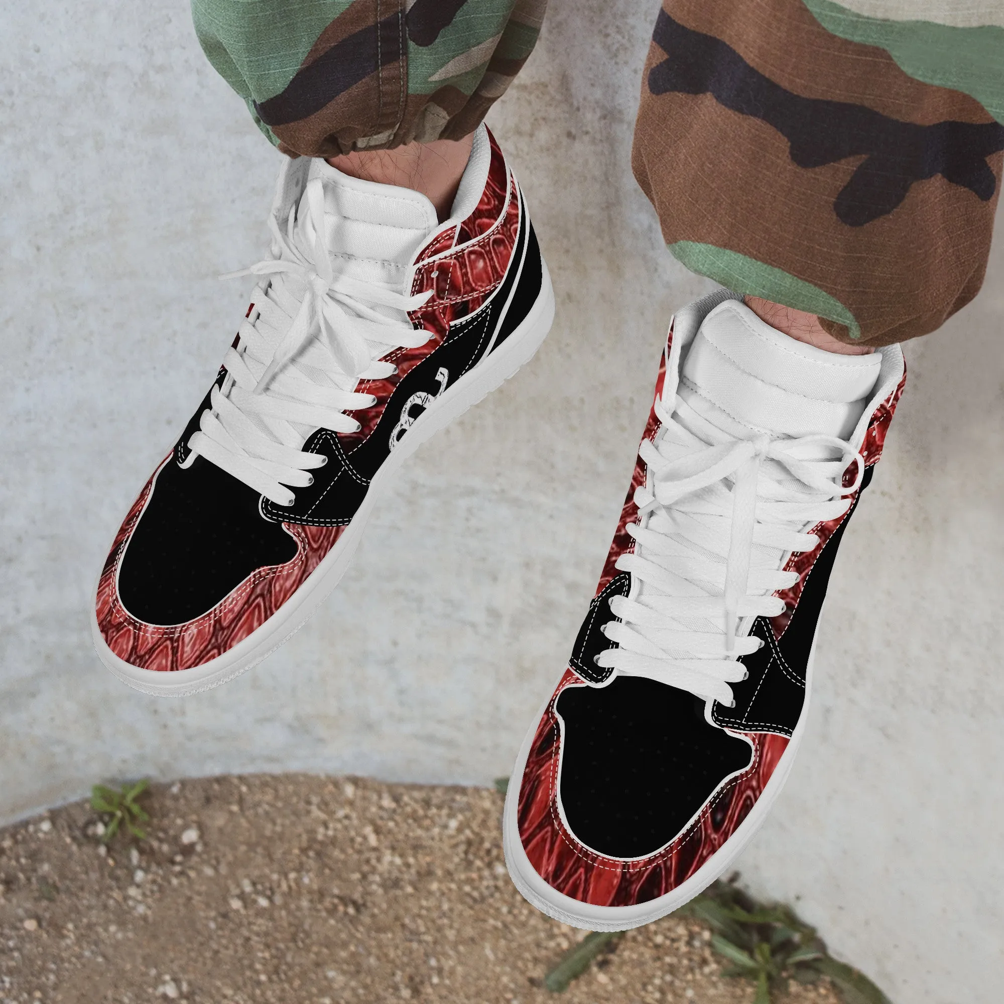 Satisfied clients Leather Great price drop Synthetic Top High Bushae Sneaker Money D17