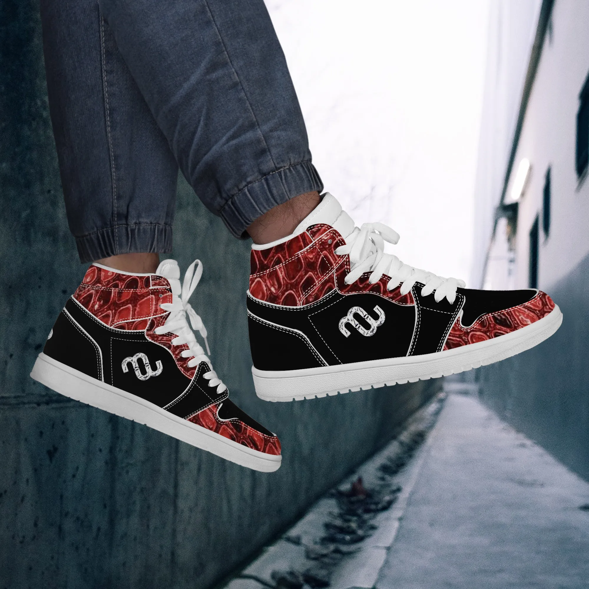 Satisfied clients Leather Great price drop Synthetic Top High Bushae Sneaker Money D17