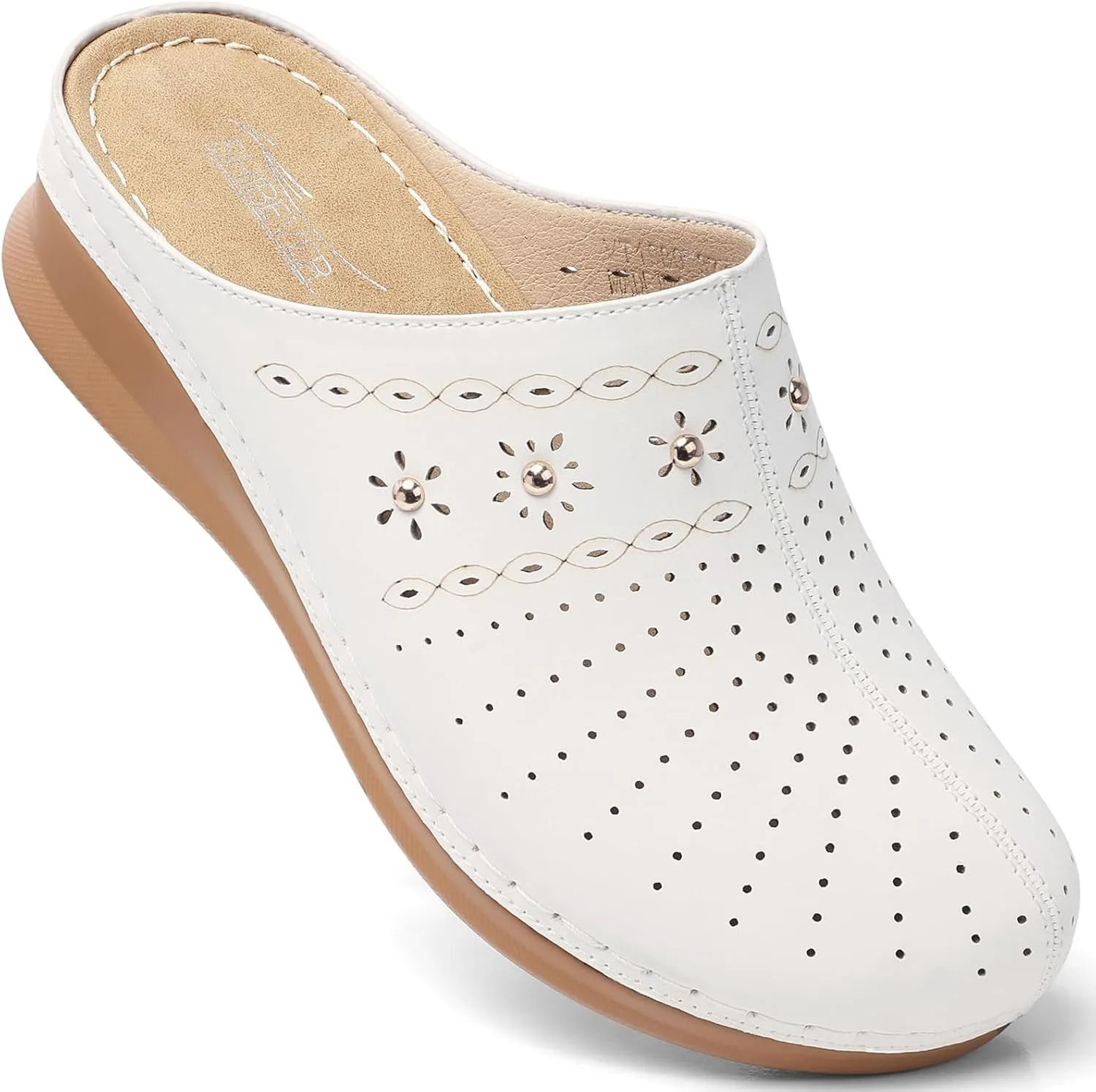 SHIBEVER Clogs for Women Mules Slip-On: Closed Toe Clog - Comfortable Womens Mule