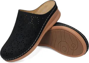 SHIBEVER Clogs for Women Mules Slip-on: Closed Toe Clog - Summer Comfortable Mule