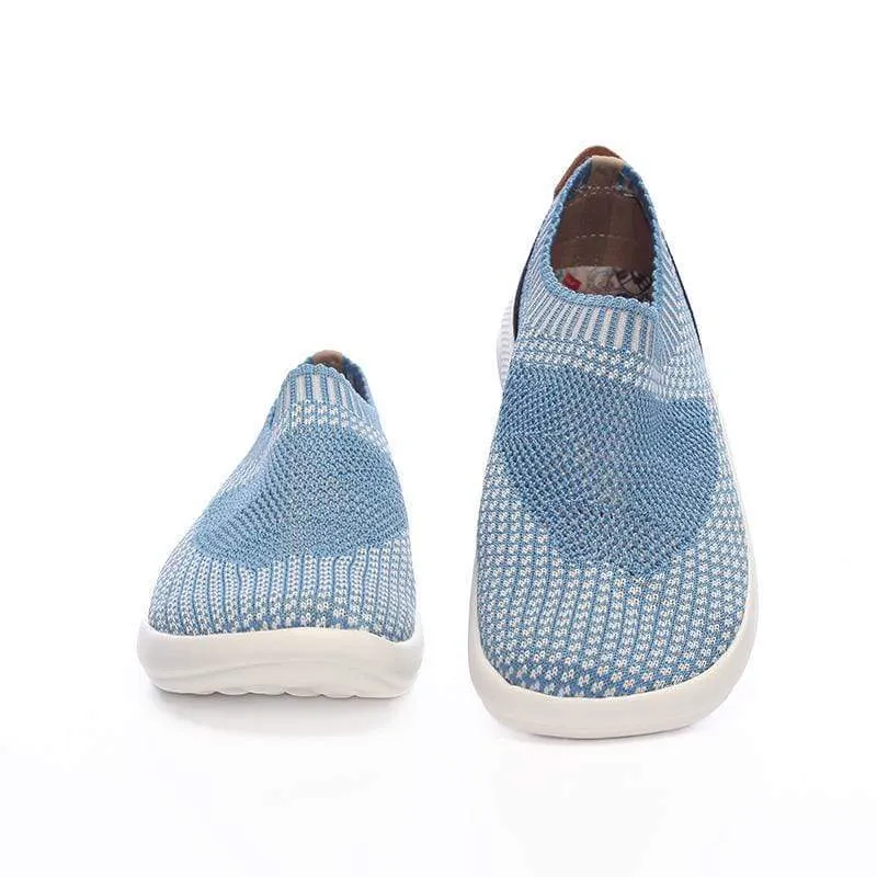 Sicily Blue Kid Sneakers