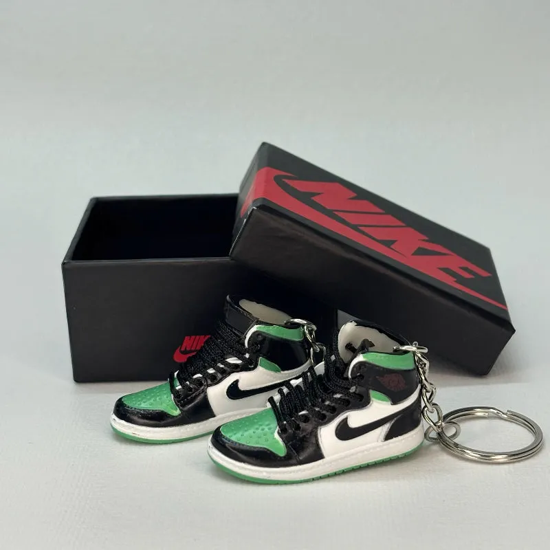 Single Sneaker Keychain - AJ1 Green Glow High With Box