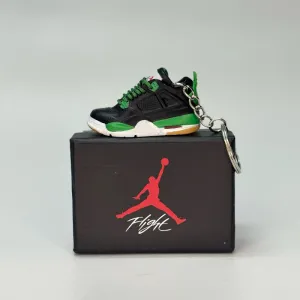 Single Sneaker Keychain - AJ4 SB Pine Green With Box