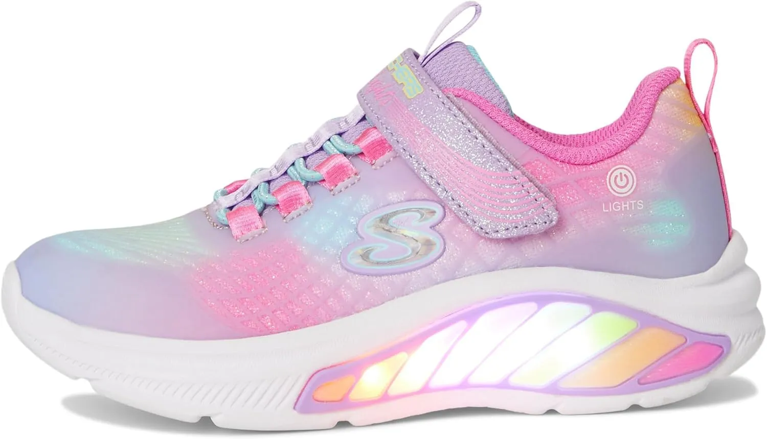 Skechers Girl's Cruisers-Rainbow Reflectin Sneaker