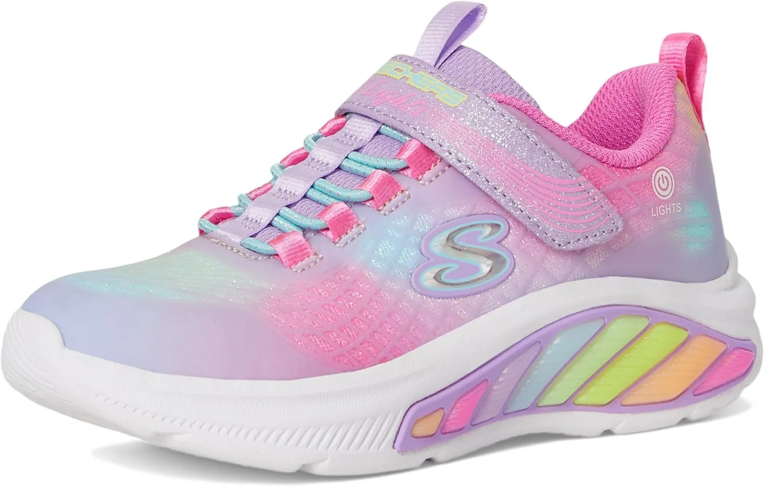 Skechers Girl's Cruisers-Rainbow Reflectin Sneaker