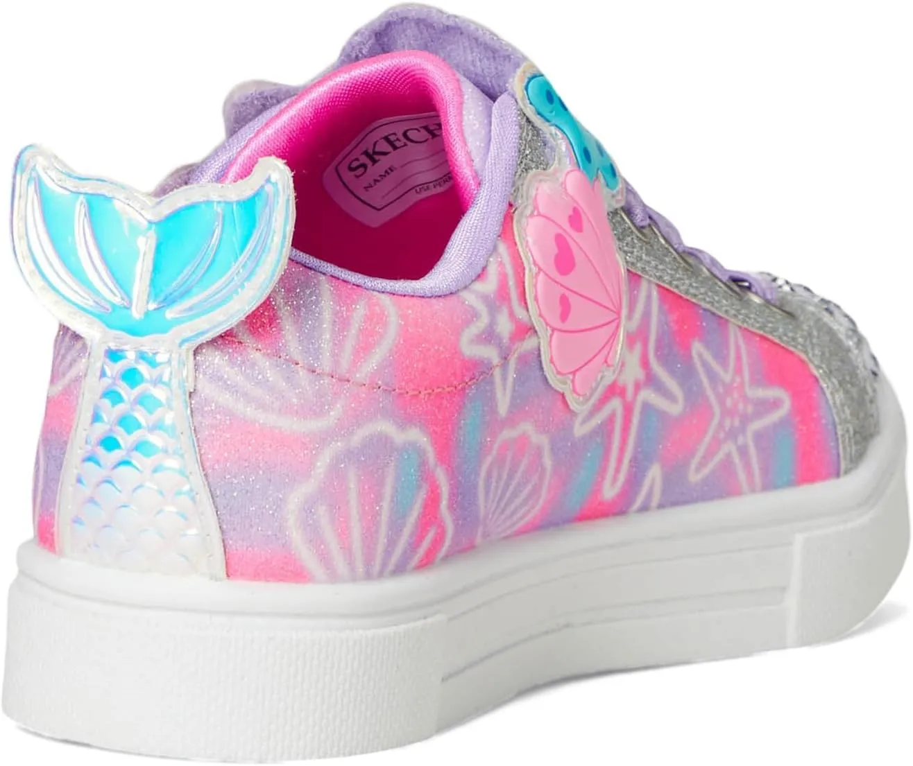 SKECHERS Girl's Twinkle Sparks-Underwater Magic Sneaker