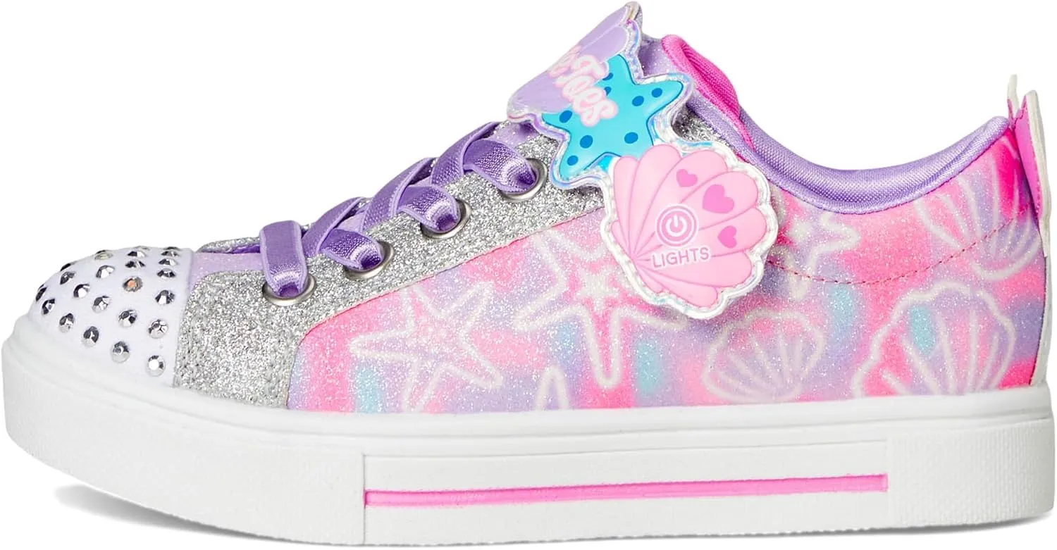 SKECHERS Girl's Twinkle Sparks-Underwater Magic Sneaker
