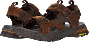 Skechers USA Men's Open Toe Sandal W/Hook&Loop Strap