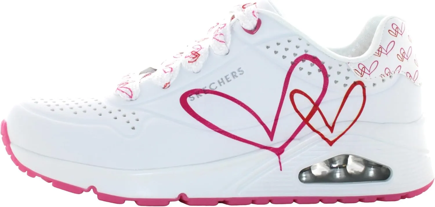 Skechers Women's Uno-Twin Hearts Sneaker