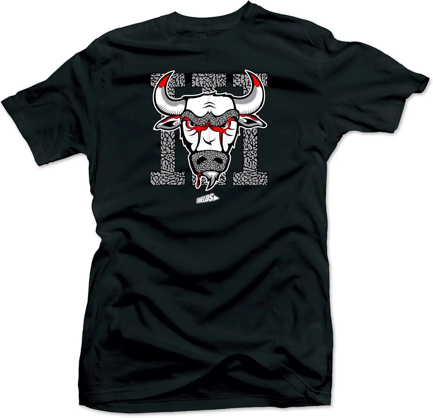 SNELOS Shirt to Match Jordan Retro 3" Red Cement 2020 Sneaker Tees
