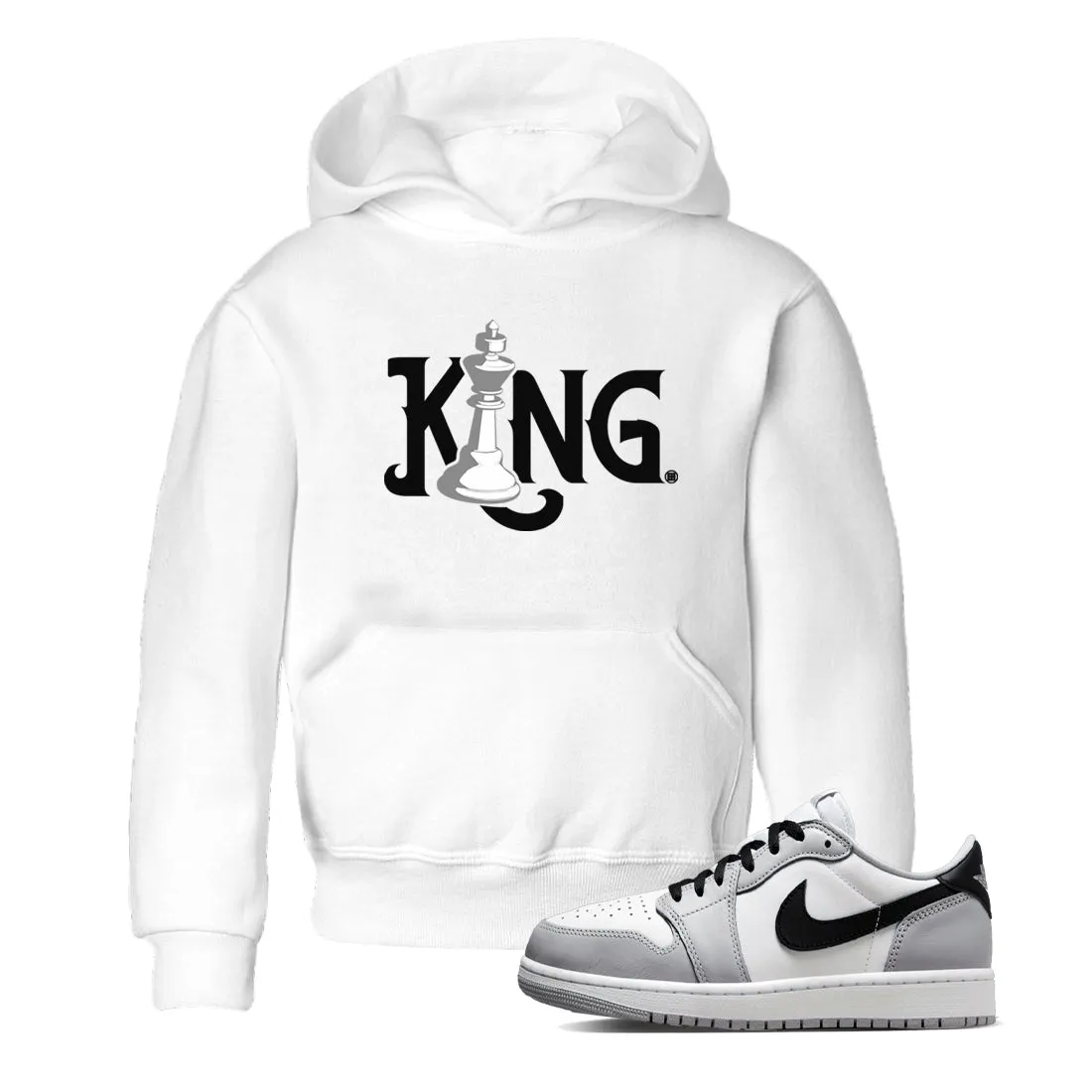 SNRT King 1 Chess Sneaker Grey Kids Tees Flexible customer care - Jordan Wolf Air Positive testimonials