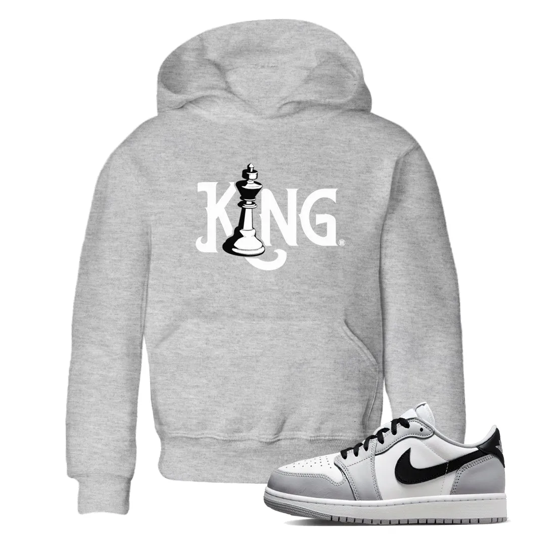 SNRT King 1 Chess Sneaker Grey Kids Tees Flexible customer care - Jordan Wolf Air Positive testimonials