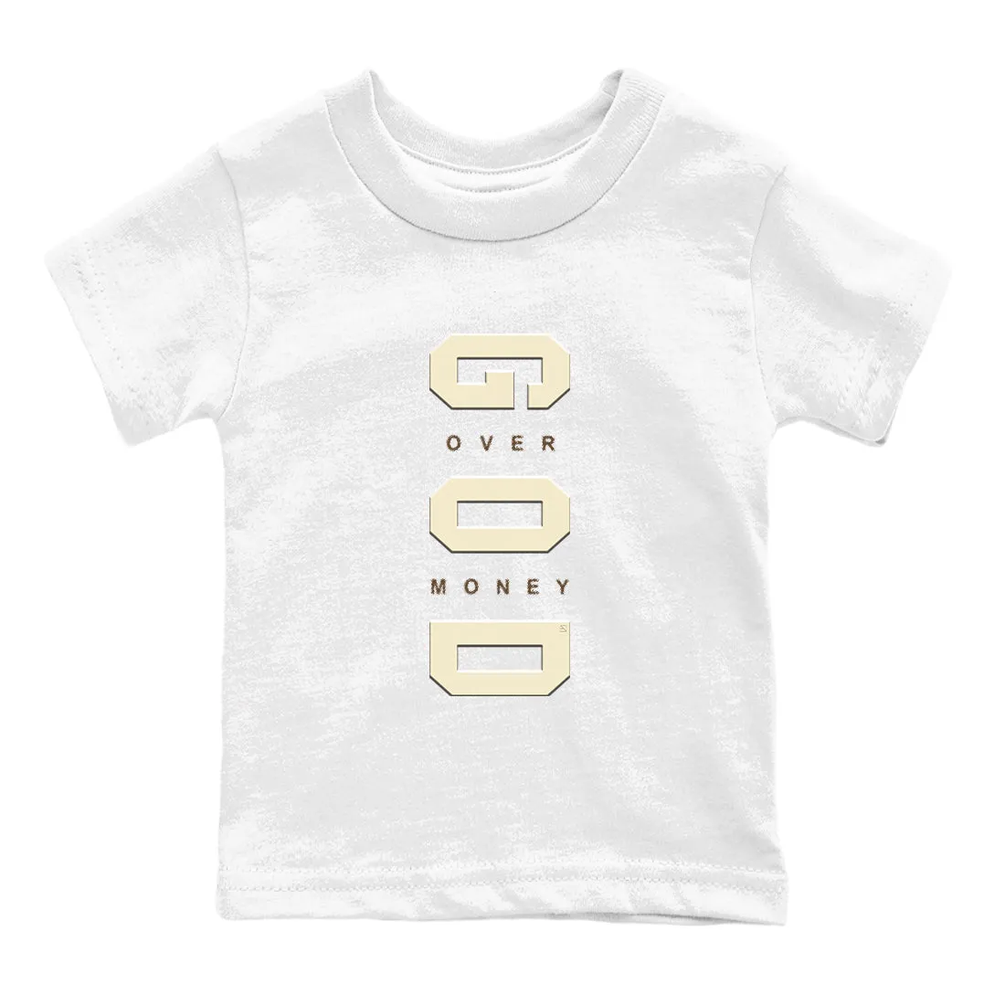 SNRT Mocha Money Over God - Kids Knowledgeable Tees Air Jordan Sneaker 1 Augmented reality